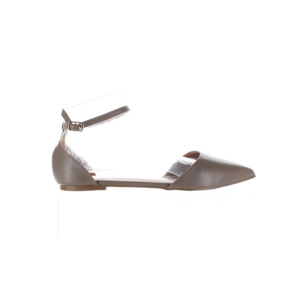 Journee Collection Womens Reba Taupe Casual Flats Size 10 Medium (B, M)
